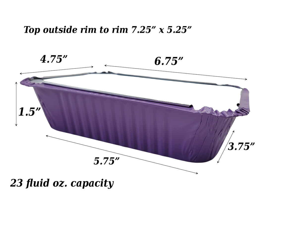 1½ lb. Colored Foil Carryout Pan with Board Lid - Case of 1000 - #7650L