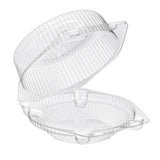 6" Plastic High Dome Clamshell Pie Container - Case of 300  #CPC116