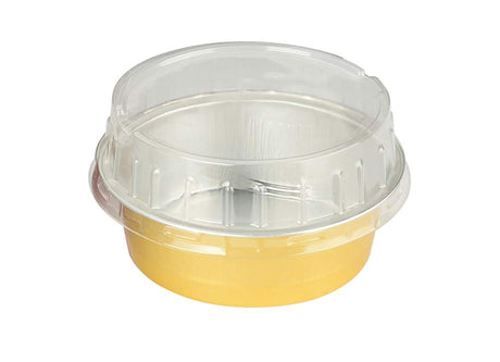 5 oz. Foil Cup with Plastic Lid  Case of 2000 - #A41P