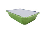 1½ lb. Colored Foil Carryout Pan with Board Lid - Case of 1000 - #7650L