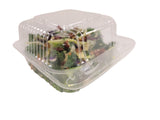 5" Square Plastic Hinged Deli Container - Case of 500 #CPC-555