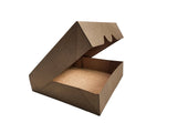 10 x 10 x 4 Kraft Lock Tab Window Bakery Boxes - Case of 100 - #10104K