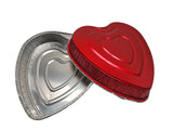 Disposable Heart Shaped Aluminum Foil Baking Pan - Case of 100 - #339