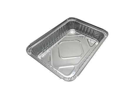 1½ lb. Shallow Oblong Foil Pan with Board Lid - Case of 500  #230L