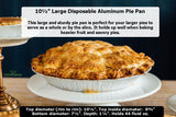 11" Disposable Aluminum Foil Deep Pie Pan - Case of 500  #2411