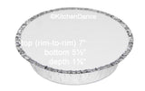 7" Round Disposable Food Container with Board Lid - Case of 500 - #270L