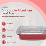 1½ lb. Closable Colored Foil Loaf Pan with Plastic Lid - Case of 1000 - #1650P