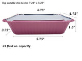 1½ lb. Colored Foil Carryout Pan with Board Lid - Case of 1000 - #7650L