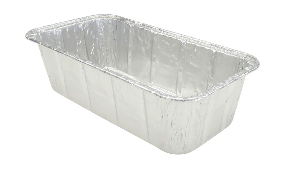 2 lb. Disposable Aluminum Loaf Pan - Case of 500 - #5100NL