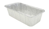 2 lb. Disposable Aluminum Loaf Pan - Case of 500 - #5100NL