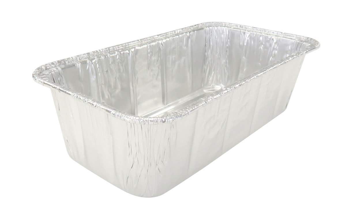 2 lb. Disposable Aluminum Loaf Pan - Case of 500 - #5100NL