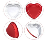 8 oz. Colored Heart Shaped Dessert or tart pan with Plastic Lid - Case of 1000 - #A255P