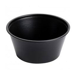 Prime Source 3.25 oz. Black Portion Cup - Case of 2500