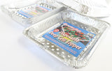 Disposable Aluminum Foil BBQ Grill Wok Pans - Case of 120 - #75600W