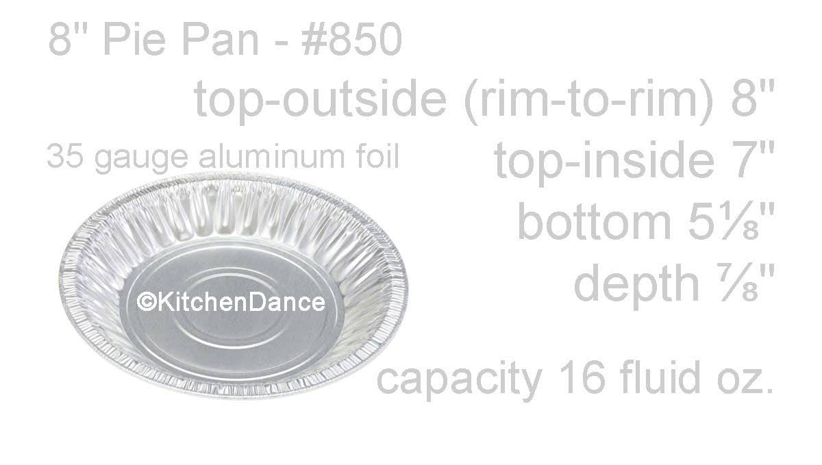 8" Disposable Aluminum Foil Pie Pan - Case of 1000 - #850