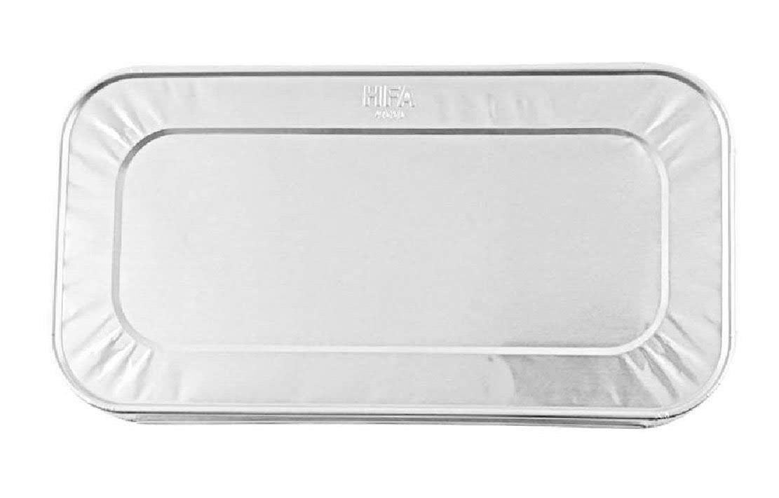 Foil Lids for the 5 lb. Loaf Pan & ⅓ Size Steam Table Pan - Case of 100 - #8500