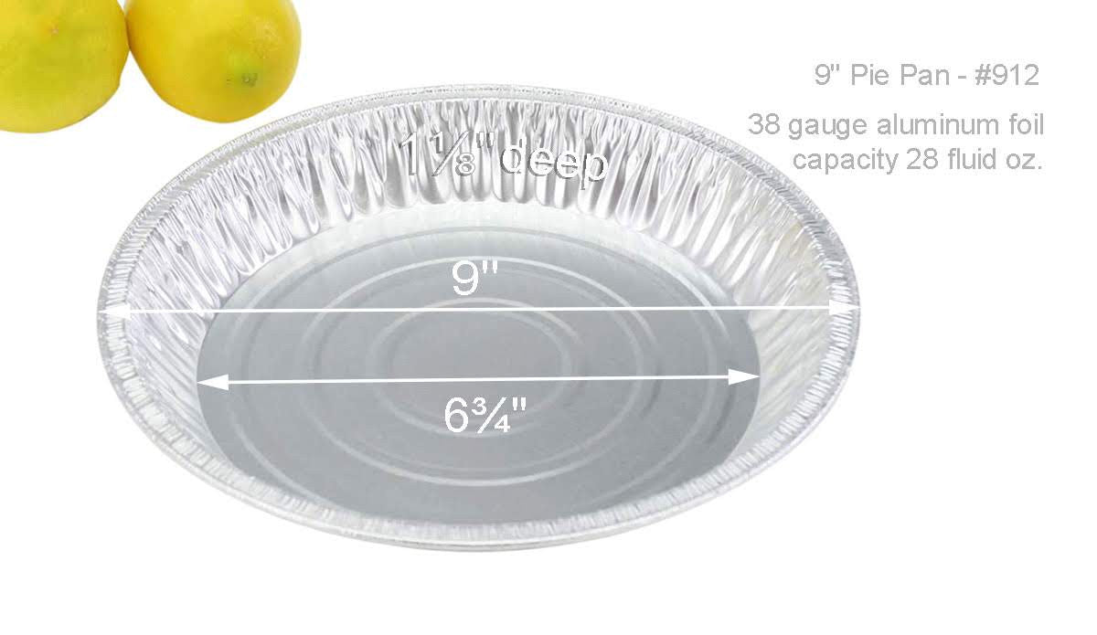 9" Disposable Foil Pie Pan Deep Depth - Case of 500 - #912