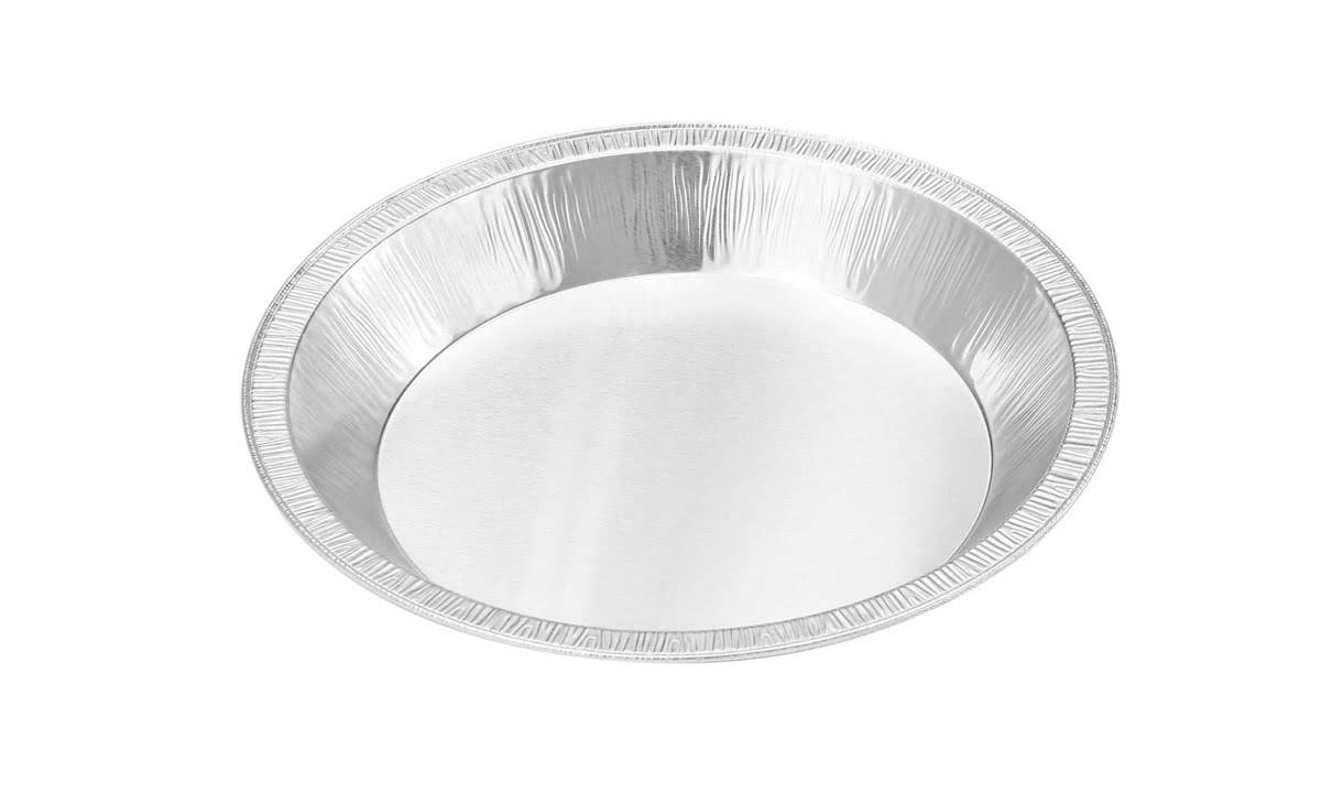 KitchenDance 9" Smoothwall Foil Pie Pan - Case of 500  #922