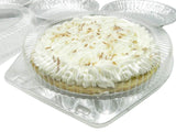 10" Low Dome Clamshell Pie Container - Case of 200 - #CPC110