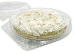 9" Plastic Low Dome Clamshell Pie Container - Case of 200 - #CPC109