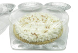 9" Plastic High Dome Clamshell Pie Container - Case of 200  #CPC119