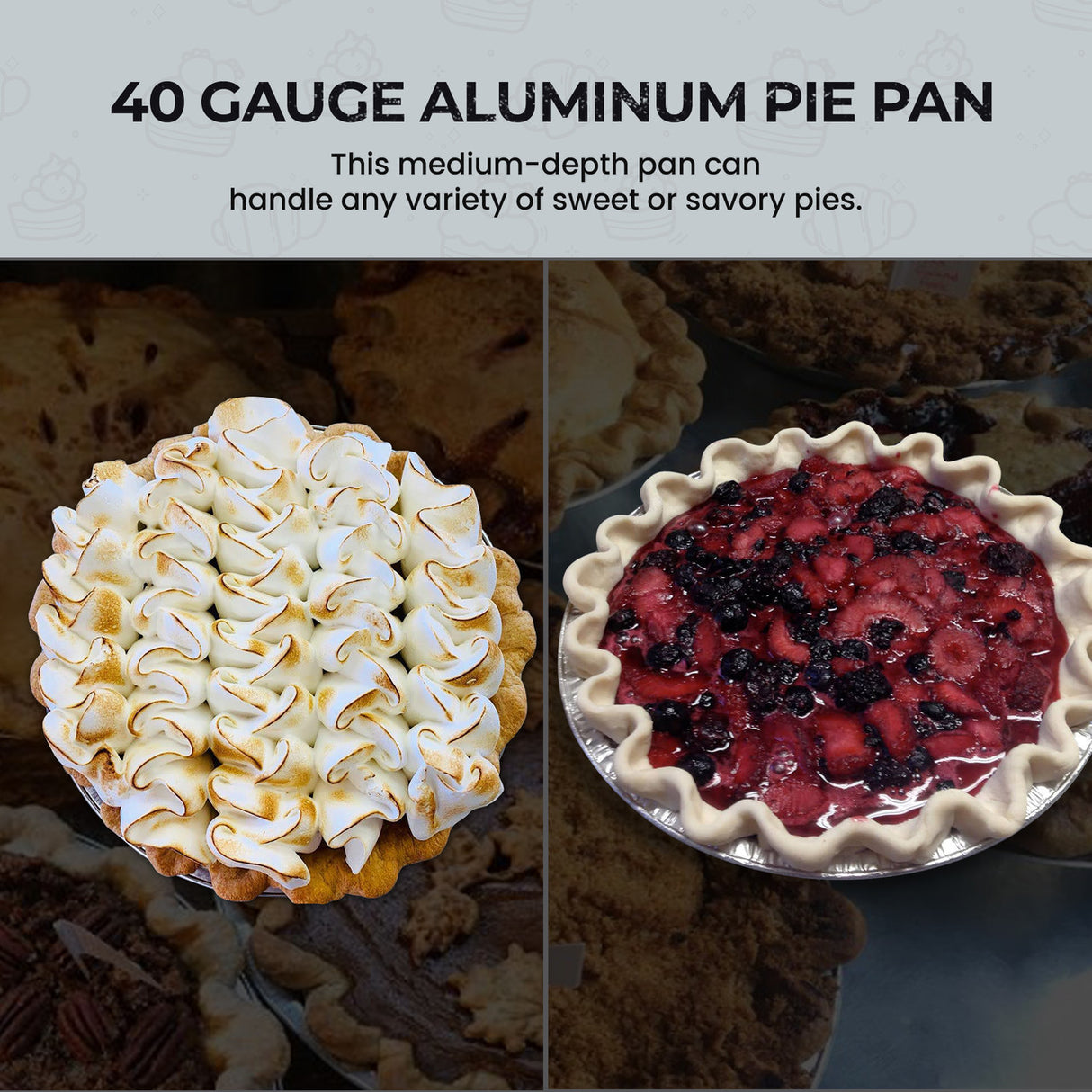 9" Disposable Aluminum Foil Pie Pan - Medium Depth - Case of 500 - #901