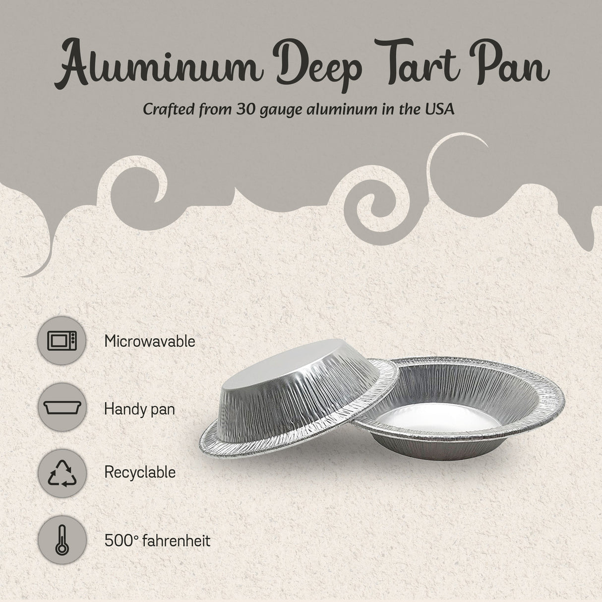 D & W Fine Pack 4½" Disposable Foil Tart/Pie Pan  - Case of 2000  #475