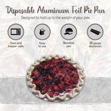 9" Disposable Aluminum Pie Pan - Medium Depth - Case of 500 - #D64