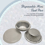 4" Disposable Foil Tart or Pie Pan w/ Dome Lid - Case of 2000  #1152P