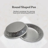 9" Disposable Aluminum Foil Pie Pan - Extra Deep - Case of 500 - #940