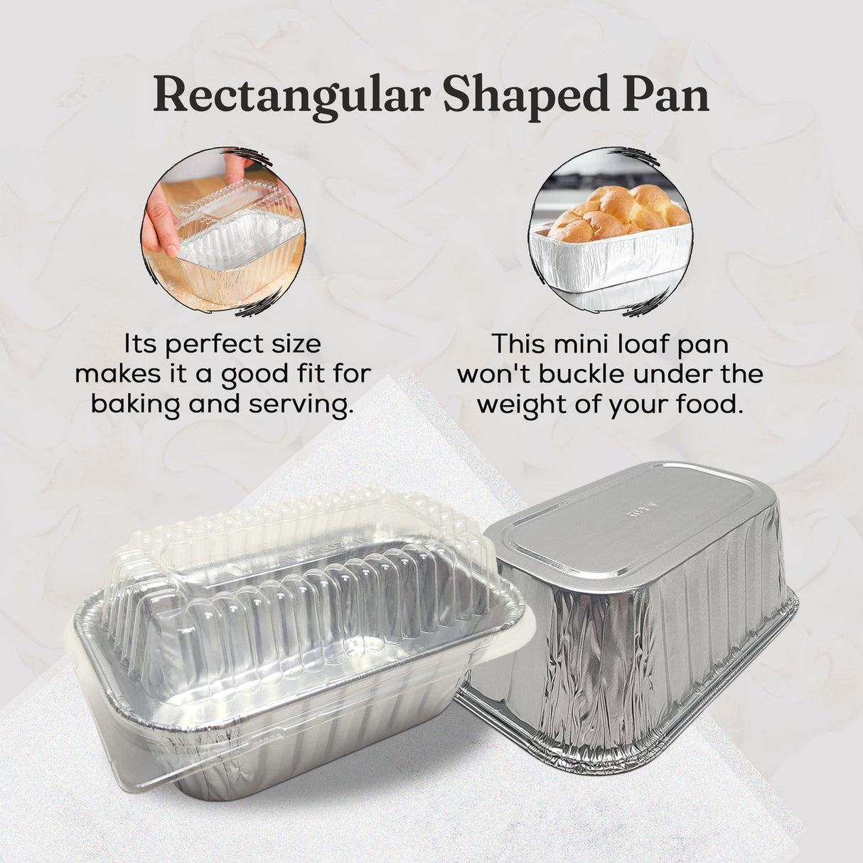 1 lb.  Aluminum Mini Loaf Pan - Case of 200  #5000NL