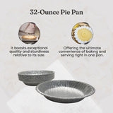 9" Disposable Aluminum Foil Pie Pan - Extra Deep - Case of 500 - #940