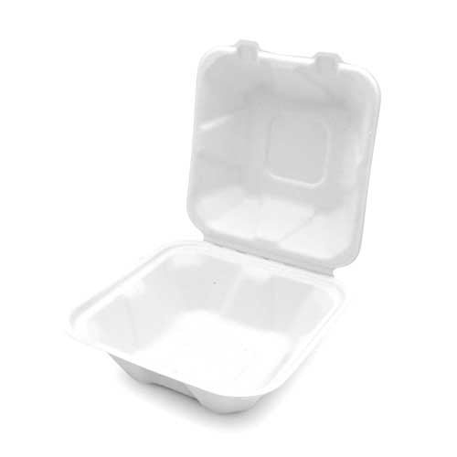 D & W Earth Smart™ Molded Pulp 6 x 6 x 3 Container - Case of 500