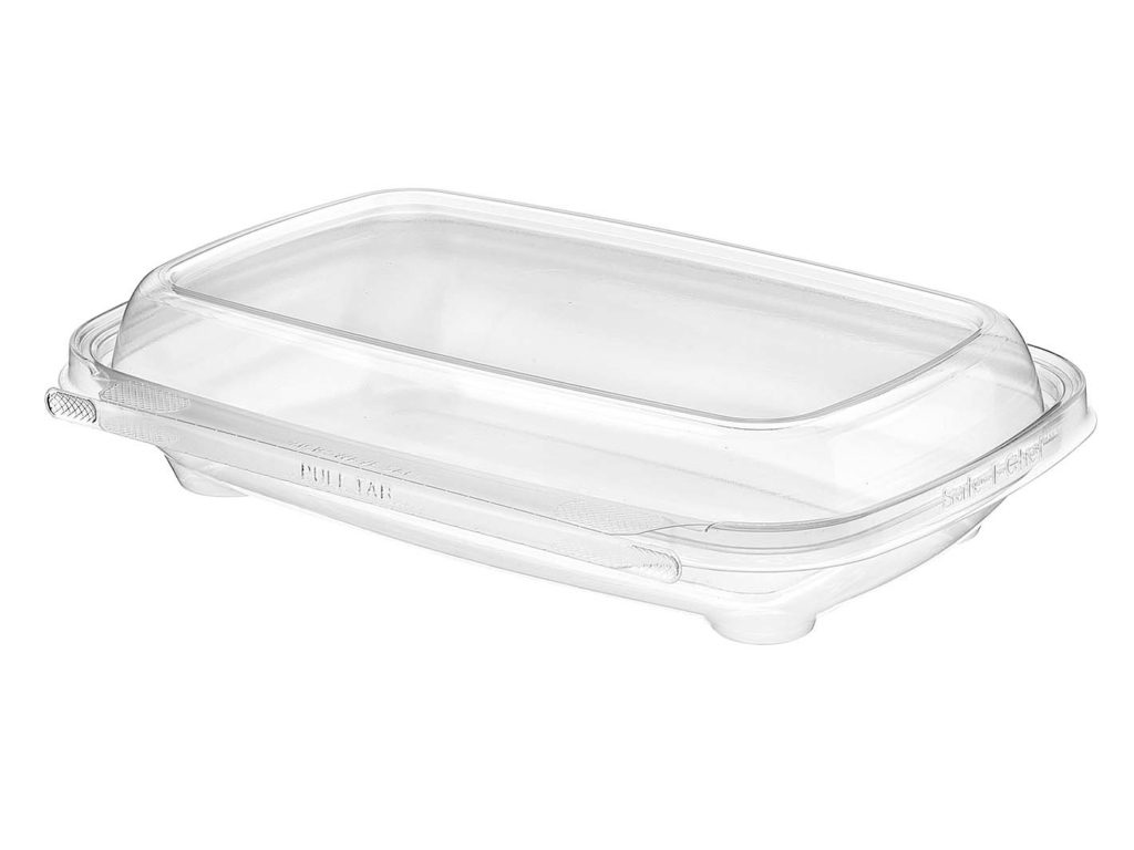 Safe-T-Chef 9 x 6  Tamper evident & tamper resistant microwaveable clamshell, 24 oz. - Case of 136