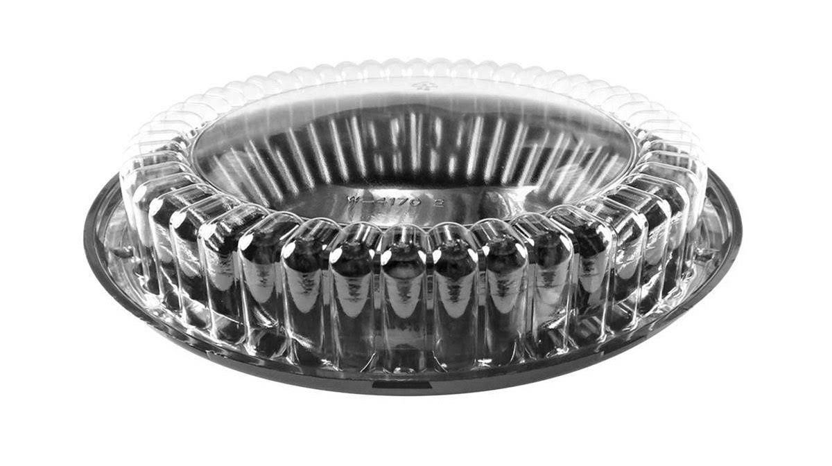 9" Pie Container with Low Dome Lid - Case of 160 - #WJ40