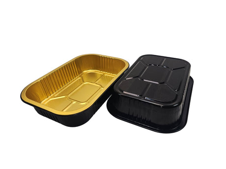 8" x 5" Colored Heavy Aluminum Entrée Pan - Case of 500 - #A67NL