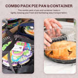 9" Pie Container with Low Dome Lid - Case of 160 - #WJ40